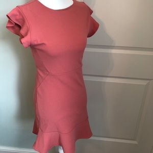 Pink EXPRESS Cocktail Dress - Flutter sleeves